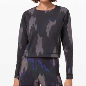 Lululemon x Robert Geller Sz S Take The Moment Long Sleeve Abstract Sweatshirt